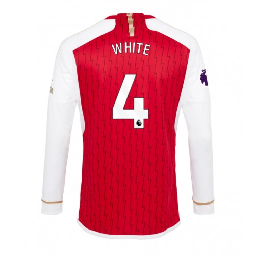 Moški Nogometni dresi Arsenal Benjamin White #4 Domači 2023-24 Dolgi Rokav